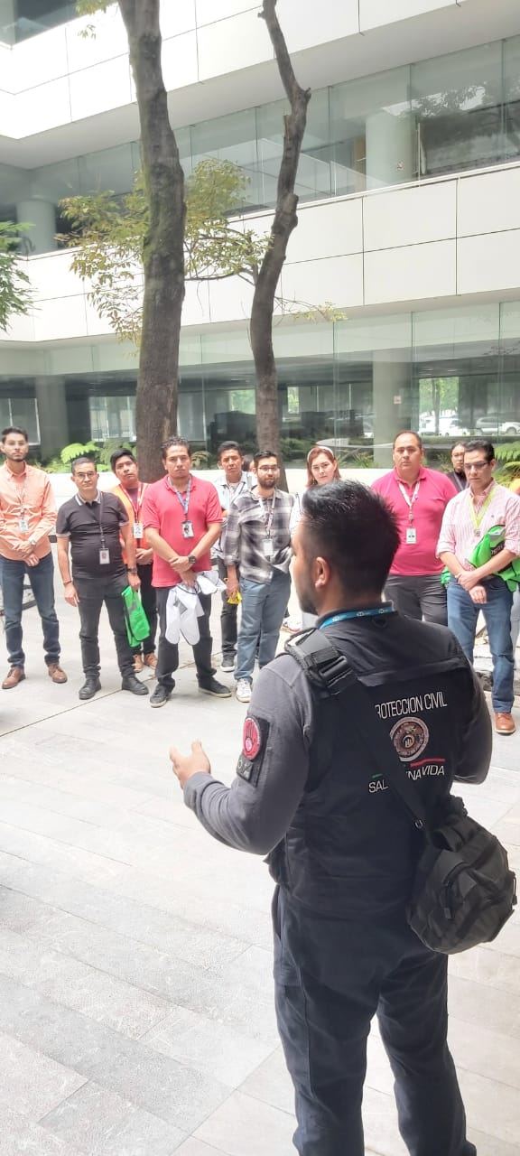 Brigada de Salva1Vida al cierre de una práctica