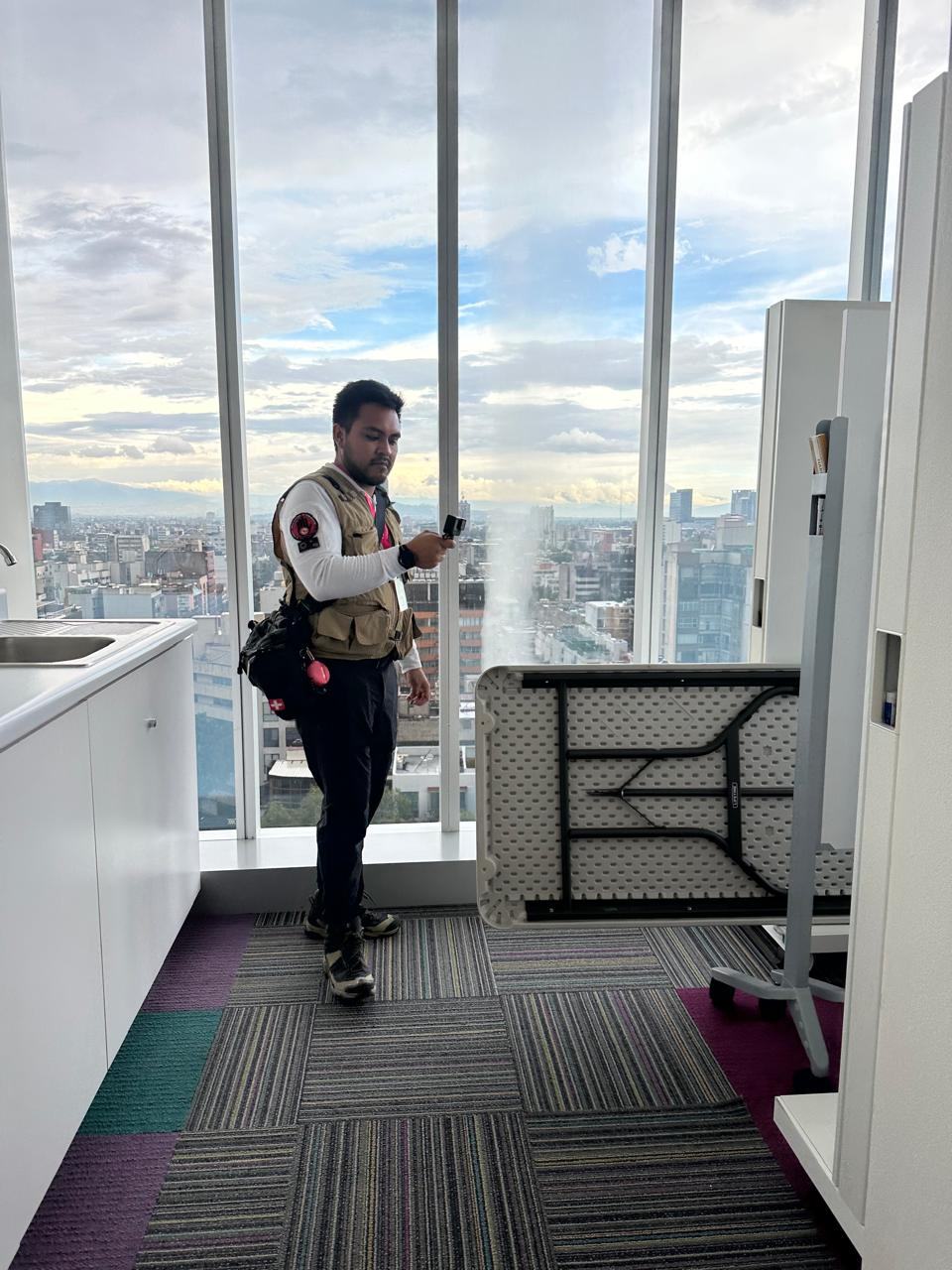 Recorrido de inspección en corporativo