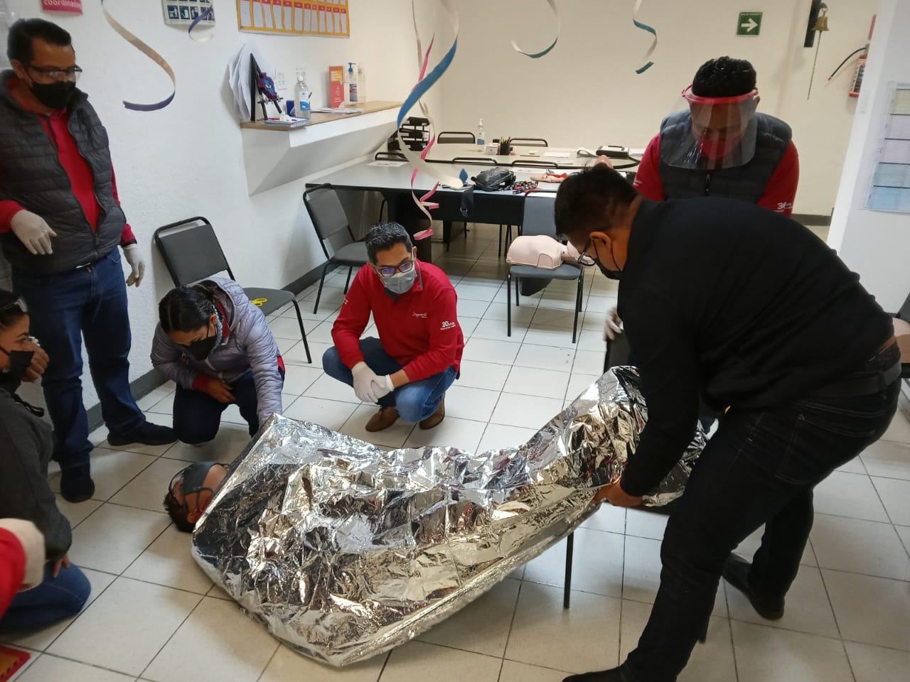 Manejo de hipotermia con manta térmica